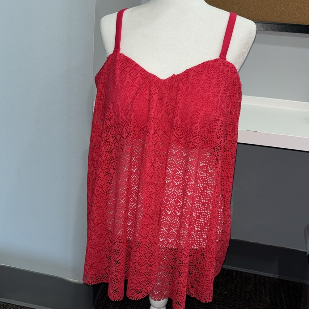 NEW Red 2 Piece Swim Set from Swimsuits For All